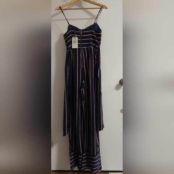 Bardot Navy Striped Jumpsuit - Picture 8 of 8